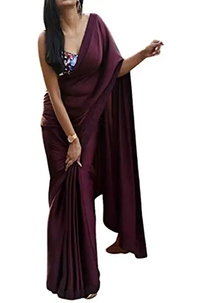 KHUSHI FAB Women's Mysore Silk Blend Saree with Blouse Piece