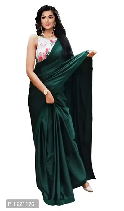 KHUSHI FAB Women's Mysore Silk Silk Blend Saree With Unstiched Blouse Piece (saree_Green)-thumb0