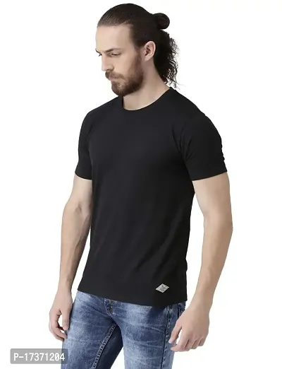 Griffel Men's Classic Fit T-Shirt (19005-BLACK_BLACK_Large)-thumb2