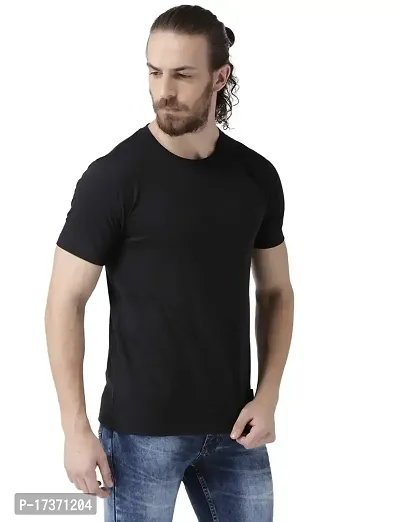 Griffel Men's Classic Fit T-Shirt (19005-BLACK_BLACK_Large)-thumb5