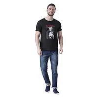 Griffel Men's Printed Half Sleeves Round Neck T-Shirt(Pack of 2) (Black, Large)-thumb3