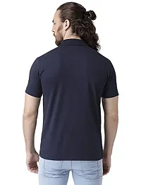 Griffel Men's Basic Solid Navy Polo T-Shirt_Large_18500-NAVY-L-thumb2