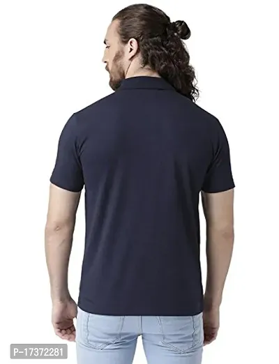 Griffel Men's Basic Solid Navy Polo T-Shirt_Large_18500-NAVY-L-thumb3