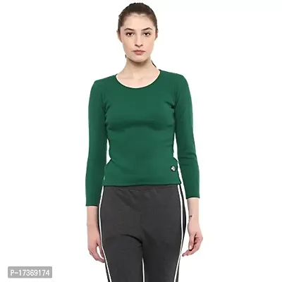 Griffel?Women?s Fitted Rib-Knit Top Green-thumb0