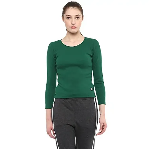 Griffel?Women?s Fitted Rib-Knit Top Green