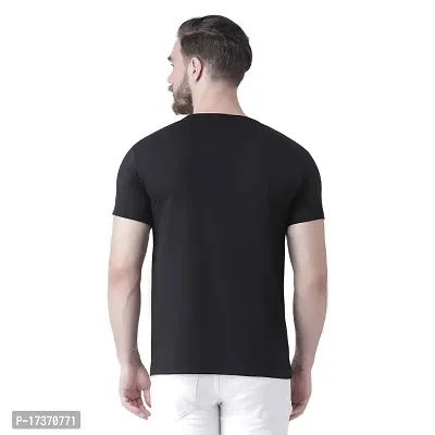 Griffel Men's Classic Fit T-Shirt (19005-GOLD_Black_L)-thumb4