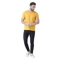 Griffel Men's Classic Fit T-Shirt (19005-GOLD_Gold_X-Large)-thumb4