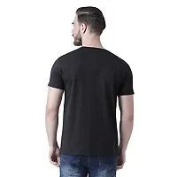 Griffel Men's Printed Half Sleeves Round Neck T-Shirt(Pack of 2) (Black, Large)-thumb2