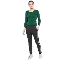 Griffel?Women?s Fitted Rib-Knit Top Green-thumb1