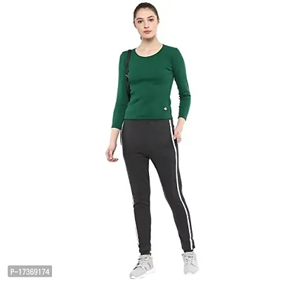 Griffel?Women?s Fitted Rib-Knit Top Green-thumb2