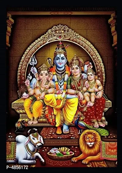 Shiva Family Religious photo frame
