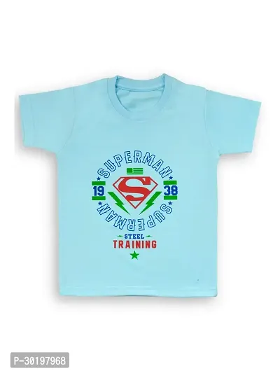 Trendy Blue Cotton Printed T-Shirts with Shorts for Boys-thumb4