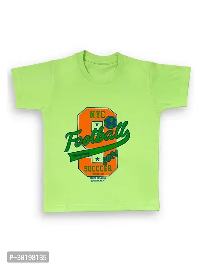 Trendy Green Cotton Printed T-Shirts with Shorts for Boys-thumb3