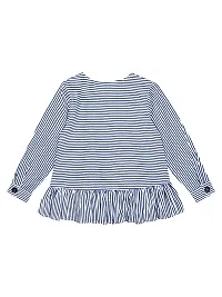 Budding Bees Girls Cotton Full Sleeve Side Placket Top-thumb1