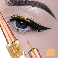 ForSurereg; Absolute Shine Liquid Glitter Eyeliner, Intense Color, Long Lasting, Glossy Texture (7 ml each) (Golden)-thumb1