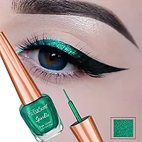 ForSurereg; Absolute Shine Liquid Glitter Eyeliner  Kajal Combo Intense Color, Long Lasting, Glossy Texture Smudge Proof (Green  Black)-thumb3