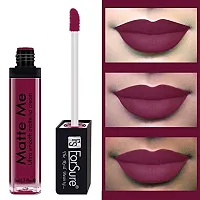 ForSure Matte Me Liquid Lipstick Non - Transferable (Pack of 3) (Royal Maroon, Magenta, Rust Brown,)-thumb1