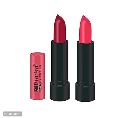 Forfor Perfact Long Lasting Stylish Matte Lipsticks (Rani and Nude Pink)