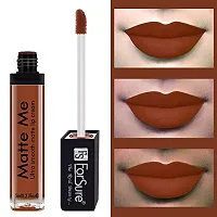 ForSure Matte Me Liquid Lipstick Combo of 2 (Non Transferable) (Brown  Red)-thumb1