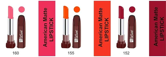 FORSURE American Matte Lipstick Multi color Combo of 6 Lipsticks-thumb2