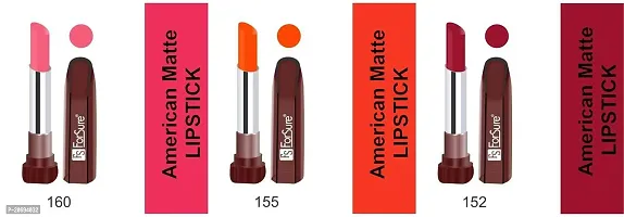 FORSURE American Matte Lipstick Multi color Combo of 6 Lipsticks-thumb3