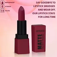 ForSure? HD Matte Lipstick Long hours Stay Smooth Matte Texture 3.5gm Each Combo of 2 (Blast Maroon, Tan Brown)-thumb4