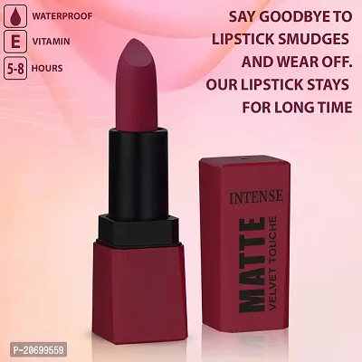 ForSure? HD Matte Lipstick Long hours Stay Smooth Matte Texture 3.5gm Each Combo of 2 (Blast Maroon, Tan Brown)-thumb5