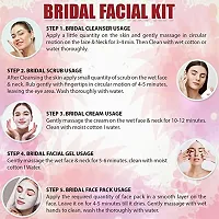 ForSurereg; 5-Pieces Each Combo Pack Facial Kit with Cleanser, Scrub, Gel, Whitening Cream, Mask Pack for Women  Men (FREE FACE SERUM) 80gm each (80 Gram, Gold Facial ,Bridal Facial)-thumb4