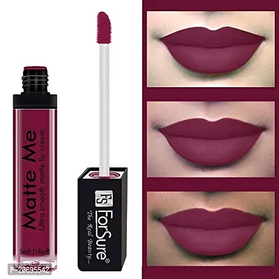 ForSure Matte Me Liquid Lipstick Non - Transferable (Pack of 4) (Rich Pink,Royal Maroon, Magenta, Rust Brown)-thumb3