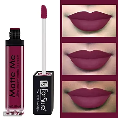 ForSure Matte Me Liquid Lipstick Non - Transferable Combo (Royal Maroon , Nude, Pack of 2)-thumb3