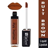 ForSure Matte Me Liquid Lipstick Non - Transferable Combo (Royal Maroon , Rust Brown, Pack of 2)-thumb4