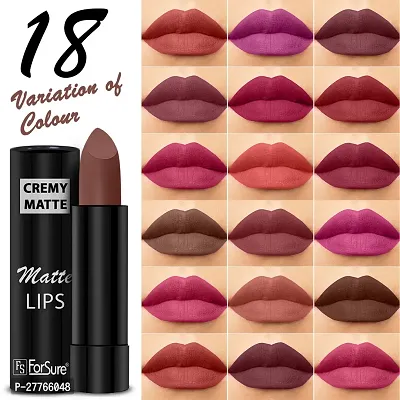 ForSure Cremy Matte Long Lasting Enriched With Vitamin E Lipstick- 3.5gm,Mauve Pink-thumb2