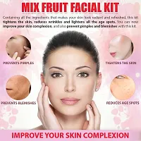 ForSure? Mix Fruit Facial Kit 5-Pieces Skin Care Set with Deep Cleanser, Exfoliating Scrub, Nourishing Gel, Whitening Cream, Mask Pack And FREE Face Serum for Anti Aging Skin Kit For Women(80gm)-thumb4