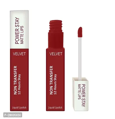 ForSure? Power Stay Matte Lipstick - Liquid (Upto 12 Hrs Stay) (ICONIC RED-22)-thumb3