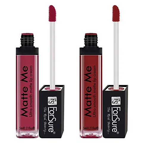 ForSure Matte Me Liquid Lipstick Non - Transferable (Pack of 3)