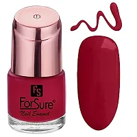 ForSurereg; Liquid Matte Lipstick Waterproof Power Stay Lipstick  Nail Polish combo (Red ,Cherry Maroon)-thumb2