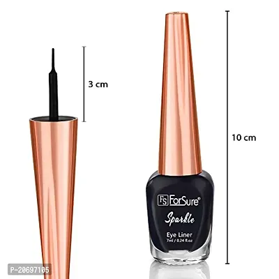 ForSurereg; Absolute Shine Liquid Glitter Eyeliner, Intense Color, Long Lasting, Glossy Texture Combo of 4 (7 ml each) (Pack of 4, Golden, Royal Blue, Torquise Blue, Intense Black)-thumb5