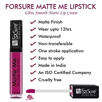 ForSure Matte Me Liquid Lipstick Non - Transferable Combo (Magenta , Nude, Pack of 2)-thumb4