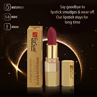 ForSure? Xpression Stick Lipsicks Long Lasting Matte Finish set of 3 Colors Lipstick for Women Suitable All Tones 3.5gm Each (Red Velvet-Cherry Red-Natural Pink)-thumb1