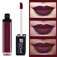 ForSure Matte Me Liquid Lipstick Non - Transferable (Pack of 3) (Royal Maroon, Ruby Red, Nude)-thumb2