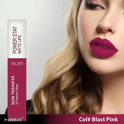 ForSure? Power Stay Matte Lipstick - Liquid (Upto 12 Hrs Stay) (BLAST PINK)-thumb3