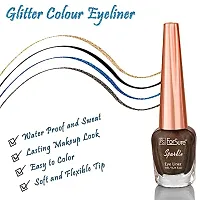 ForSurereg; Absolute Shine Liquid Glitter Eyeliner, Intense Color, Long Lasting Combo of 6 (7 ml each) (Pack of 6, Intense Black , Glitter Grey, Glitter Green, Glitter Brown, Royal Blue, Turquoise Blue)-thumb4