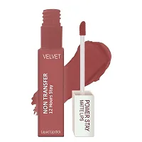 ForSure? Liquid Matte Lipstick Waterproof - Power Stay Lipstick combo (Upto 12 Hrs Stay) (Cherry Maroon, Peach Nude)-thumb4