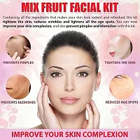 ForSurereg; 5-Pieces Each Combo Pack Facial Kit with Cleanser, Scrub, Gel, Whitening Cream, Mask Pack for Women  Men (FREE FACE SERUM) 80gm each (80 Gram, Gold Facial ,Mix Mix-Fruit Facial)-thumb3