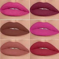 Hd Matte Lipstick Long Hours Stay Smooth Matte Texture 3.5Gm Each Combo Of 6-thumb1