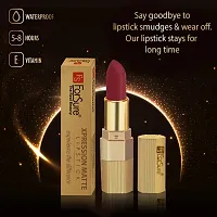 ForSure? Xpression Long Lasting Matte Finish Lipsicks set of 2 Different Colors Lipstick for Women Suitable All Indian Tones 3.5gm Each (Cherry Red-Natural Pink)-thumb4