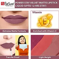 ForSurereg; Liquid Matte Lipstick Waterproof - Power Stay (Upto 12 Hrs Stay)-thumb4