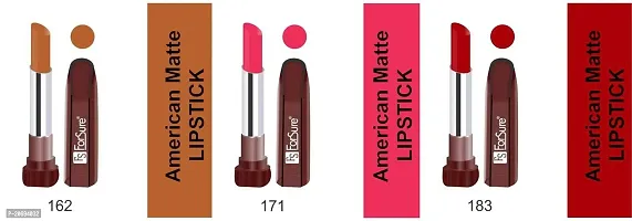 FORSURE American Matte Lipstick Multi color Combo of 6 Lipsticks-thumb2