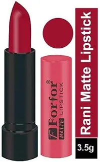 Forfor Perfact Long Lasting Stylish Matte Lipsticks (Rani and Hot Orange)-thumb1