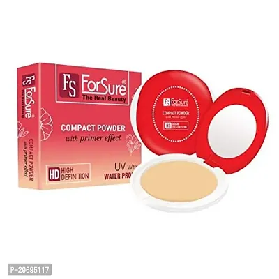 ForSure Compact Powder with Primer Effect, Kajal and Pack of 3 Forfor Matte Lipstick (Colour - Orange, Red, Pink)-thumb2